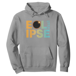 2026 Total Solar Eclipse Retro Typography Hoodie August 12 Totality Astronomy Gift