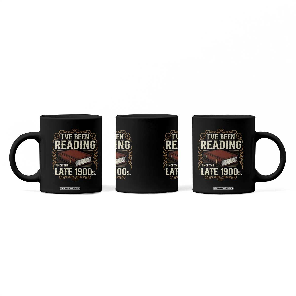 Funny Vintage 80s 90s Book Lover Coffee Mug I've Been Reading Since The Late 1900s Bookworm Humor