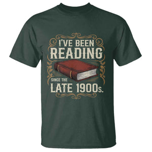 Funny Vintage 80s 90s Book Lover T Shirt I've Been Reading Since The Late 1900s Bookworm Humor