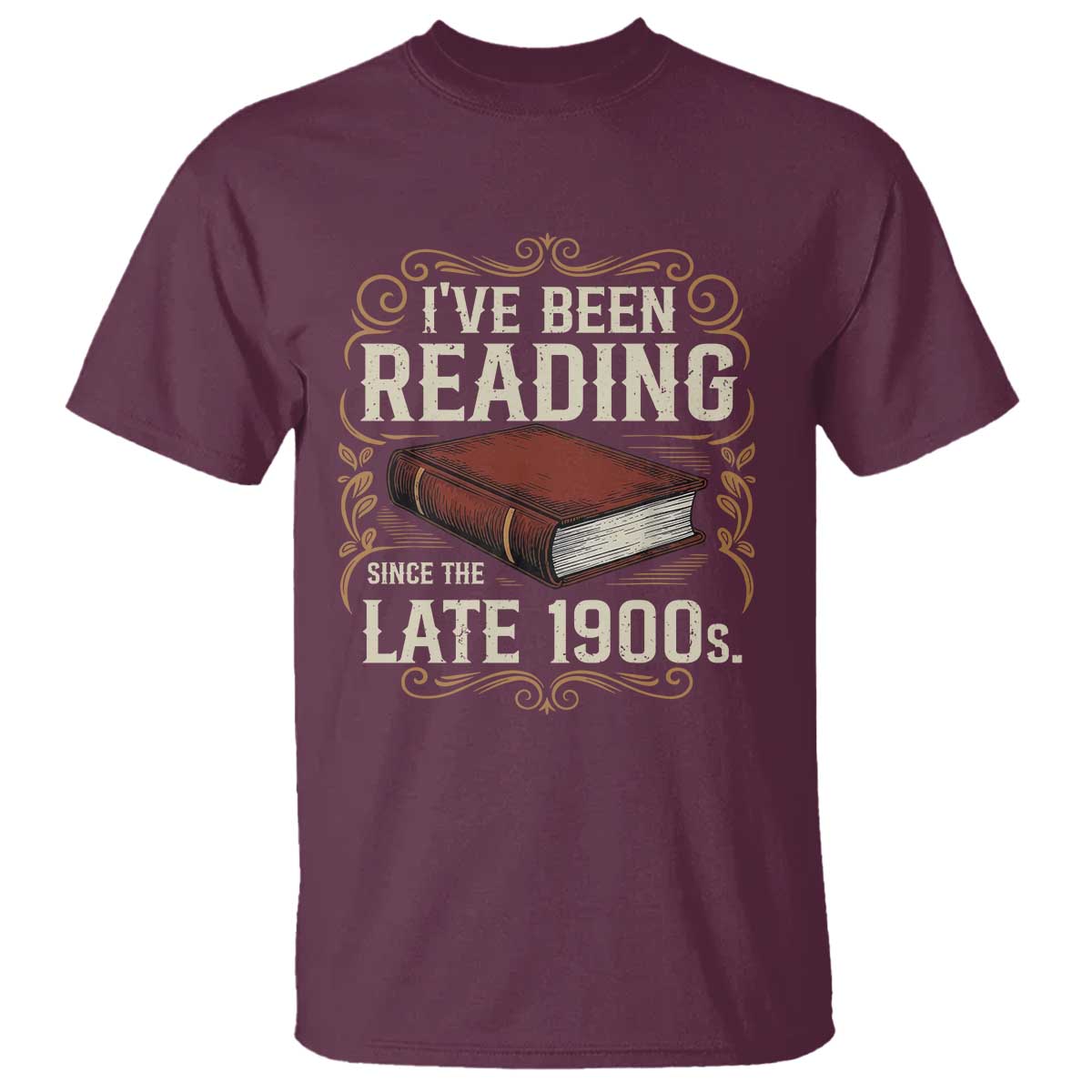 Funny Vintage 80s 90s Book Lover T Shirt I've Been Reading Since The Late 1900s Bookworm Humor