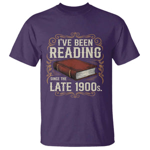 Funny Vintage 80s 90s Book Lover T Shirt I've Been Reading Since The Late 1900s Bookworm Humor