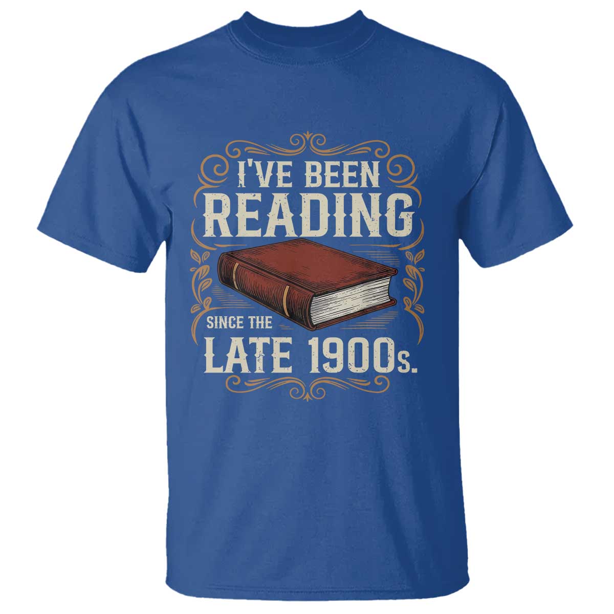 Funny Vintage 80s 90s Book Lover T Shirt I've Been Reading Since The Late 1900s Bookworm Humor