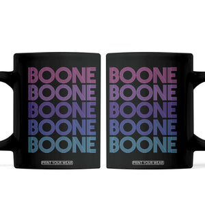 Retro Boone Name Lover Neon Gradient Typography Coffee Mug