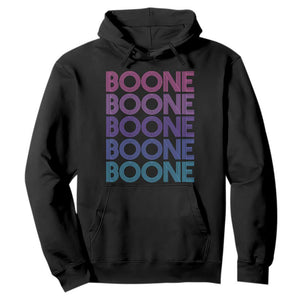Retro Boone Name Lover Neon Gradient Typography Hoodie