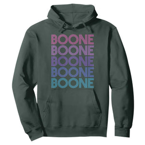 Retro Boone Name Lover Neon Gradient Typography Hoodie