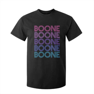 Retro Boone Name Lover Neon Gradient Typography T Shirt For Kid