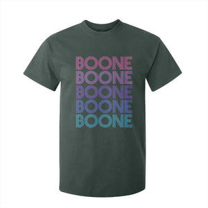 Retro Boone Name Lover Neon Gradient Typography T Shirt For Kid
