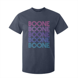 Retro Boone Name Lover Neon Gradient Typography T Shirt For Kid