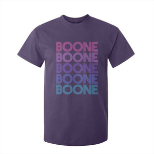 Retro Boone Name Lover Neon Gradient Typography T Shirt For Kid
