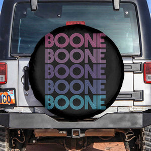 Retro Boone Name Lover Neon Gradient Typography Spare Tire Cover