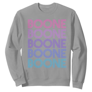 Retro Boone Name Lover Neon Gradient Typography Sweatshirt