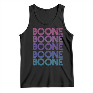 Retro Boone Name Lover Neon Gradient Typography Tank Top