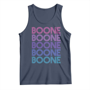 Retro Boone Name Lover Neon Gradient Typography Tank Top