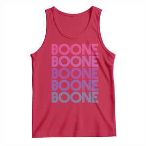 Retro Boone Name Lover Neon Gradient Typography Tank Top