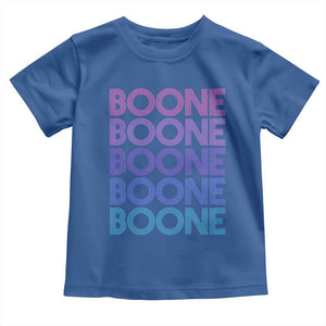Retro Boone Name Lover Neon Gradient Typography Toddler T Shirt