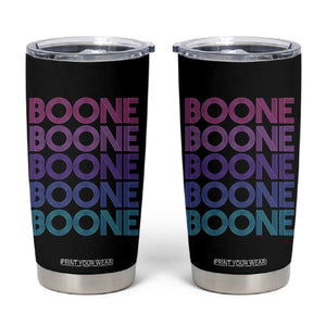 Retro Boone Name Lover Neon Gradient Typography Tumbler Cup