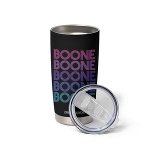 Retro Boone Name Lover Neon Gradient Typography Tumbler Cup