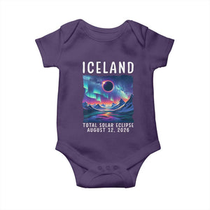 Iceland Total Solar Eclipse 2026 Aurora Baby Onesie Totality Northern Lights Astronomy Travel Gift