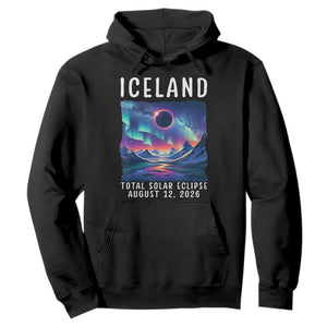 Iceland Total Solar Eclipse 2026 Aurora Hoodie Totality Northern Lights Astronomy Travel Gift