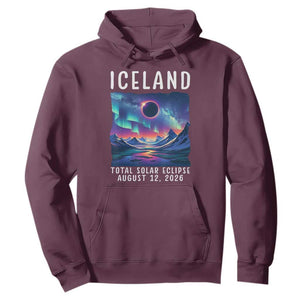 Iceland Total Solar Eclipse 2026 Aurora Hoodie Totality Northern Lights Astronomy Travel Gift