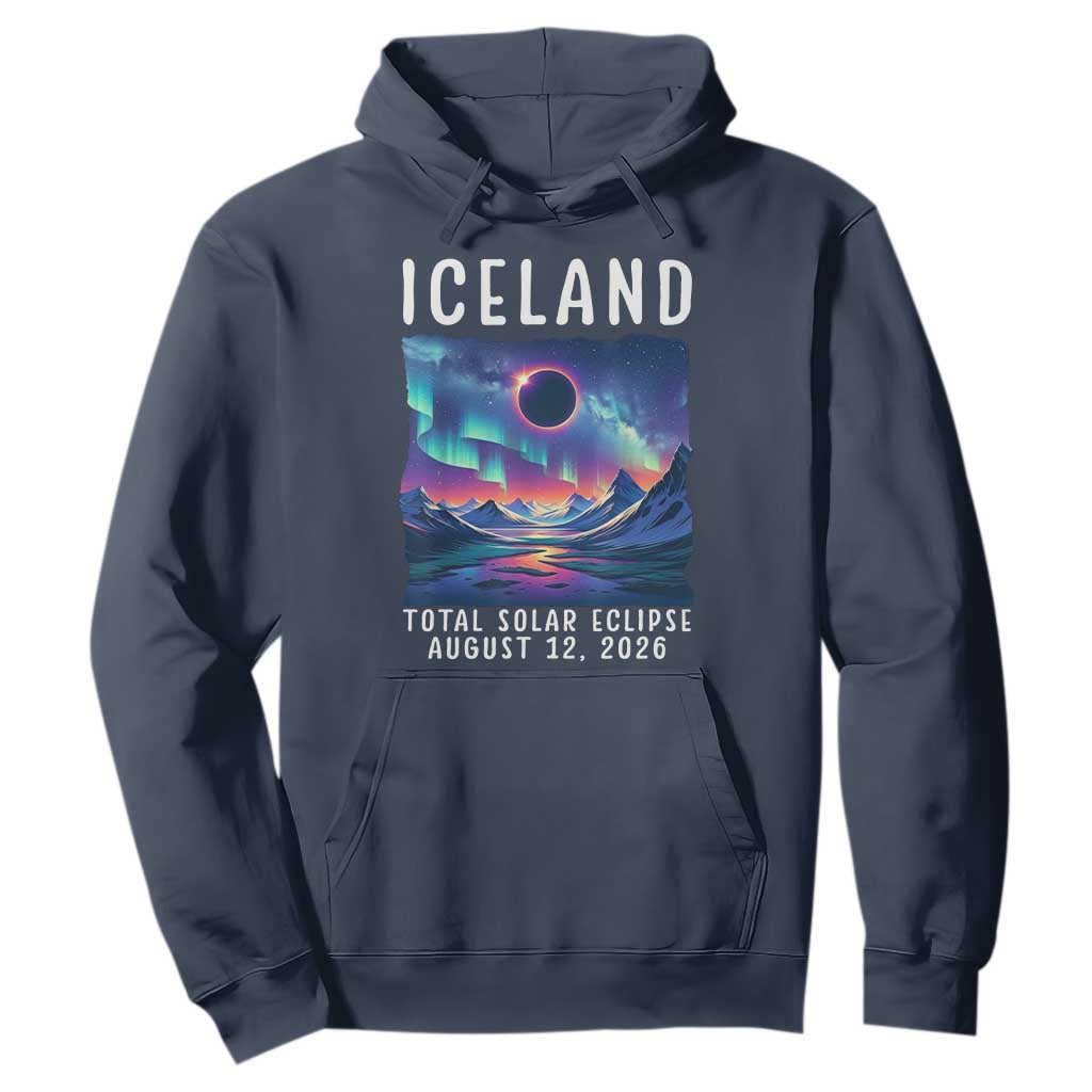 Iceland Total Solar Eclipse 2026 Aurora Hoodie Totality Northern Lights Astronomy Travel Gift