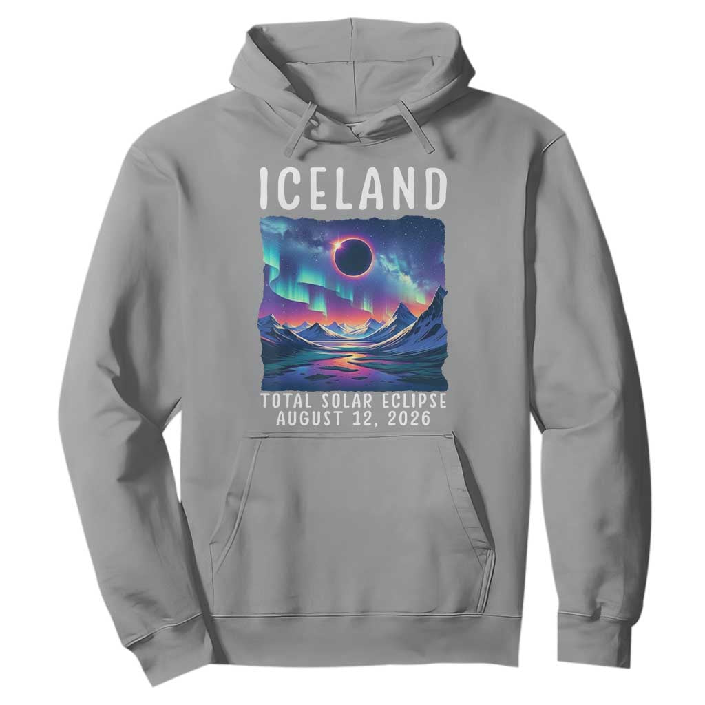 Iceland Total Solar Eclipse 2026 Aurora Hoodie Totality Northern Lights Astronomy Travel Gift
