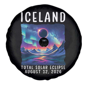 Iceland Total Solar Eclipse 2026 Aurora Spare Tire Cover Totality Northern Lights Astronomy Travel Gift