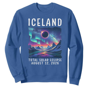 Iceland Total Solar Eclipse 2026 Aurora Sweatshirt Totality Northern Lights Astronomy Travel Gift