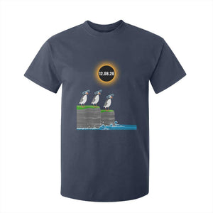 Cute Cartoon Puffins 2026 Total Solar Eclipse T Shirt For Kid August 12 Totality Funny Astronomy Gift TS02 Navy Print Your Wear