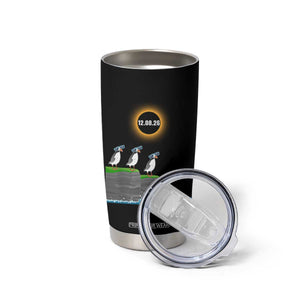 Cute Cartoon Puffins 2026 Total Solar Eclipse Tumbler Cup August 12 Totality Funny Astronomy Gift TS02 Print Your Wear