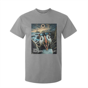 Puffin Selfie August 12 2026 Total Solar Eclipse T Shirt For Kid Funny Totality Photographic Astronomy Souvenir TS02 Sport Gray Print Your Wear