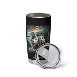 Puffin Selfie August 12 2026 Total Solar Eclipse Tumbler Cup Funny Totality Photographic Astronomy Souvenir TS02 Print Your Wear