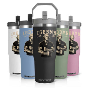 IGBBMN Buff George Washington Parody Flip Straw Tumbler It’s Gonna Be Bad Funny Ironic Patriotic Founding Father