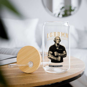IGBBMN Buff George Washington Parody Glass Can It’s Gonna Be Bad Funny Ironic Patriotic Founding Father