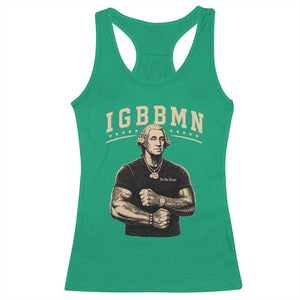 IGBBMN Buff George Washington Parody Racerback Tank Top It’s Gonna Be Bad Funny Ironic Patriotic Founding Father