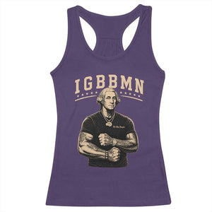 IGBBMN Buff George Washington Parody Racerback Tank Top It’s Gonna Be Bad Funny Ironic Patriotic Founding Father