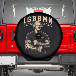IGBBMN Buff George Washington Parody Spare Tire Cover It’s Gonna Be Bad Funny Ironic Patriotic Founding Father