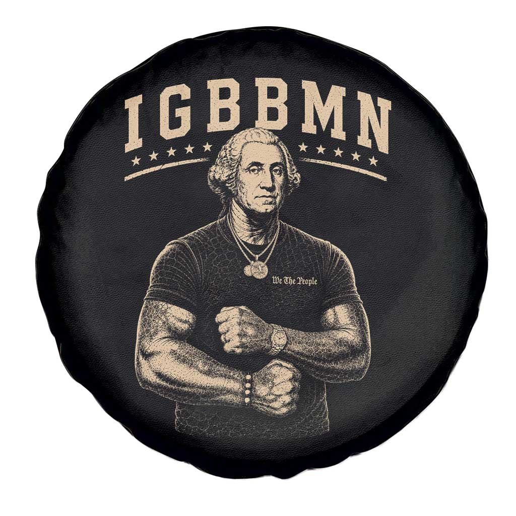 IGBBMN Buff George Washington Parody Spare Tire Cover It’s Gonna Be Bad Funny Ironic Patriotic Founding Father