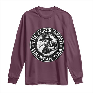 The Black Death European Tour 1347 Long Sleeve Shirt Funny Plague Doctor History Humor