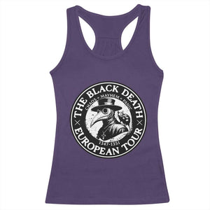 The Black Death European Tour 1347 Racerback Tank Top Funny Plague Doctor History Humor