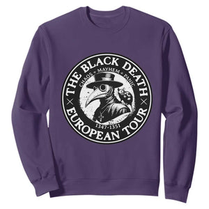 The Black Death European Tour 1347 Sweatshirt Funny Plague Doctor History Humor