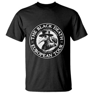 The Black Death European Tour 1347 T Shirt Funny Plague Doctor History Humor