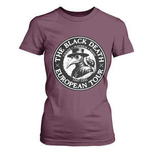 The Black Death European Tour 1347 T Shirt For Women Funny Plague Doctor History Humor