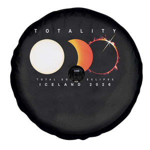 Iceland Total Solar Eclipse 2026 Totality Spare Tire Cover Travel Souvenir Astronomy Geek Gift TS02 Print Your Wear