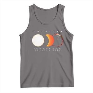 Iceland Total Solar Eclipse 2026 Totality Tank Top Travel Souvenir Astronomy Geek Gift TS02 Deep Heather Print Your Wear