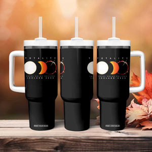 Iceland Total Solar Eclipse 2026 Totality Tumbler With Handle Travel Souvenir Astronomy Geek Gift TS02 Print Your Wear