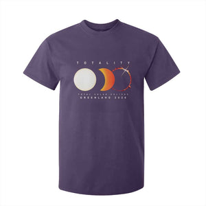 Greenland Total Solar Eclipse 2026 Totality T Shirt For Kid Travel Souvenir Astronomy Geek Gift TS02 Purple Print Your Wear