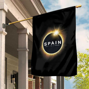 Spain Total Solar Eclipse 2026 Garden Flag Path of Totality Astronomy Gift TS02 Print Your Wear