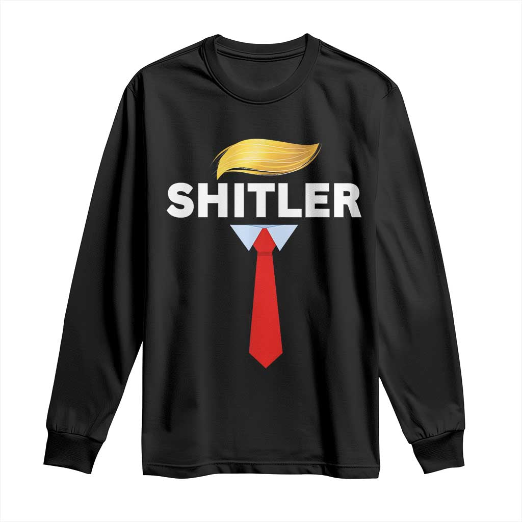 Funny Political Satire Long Sleeve Shirt Sarcastic Political Parody TS02 Black Print Your Wear