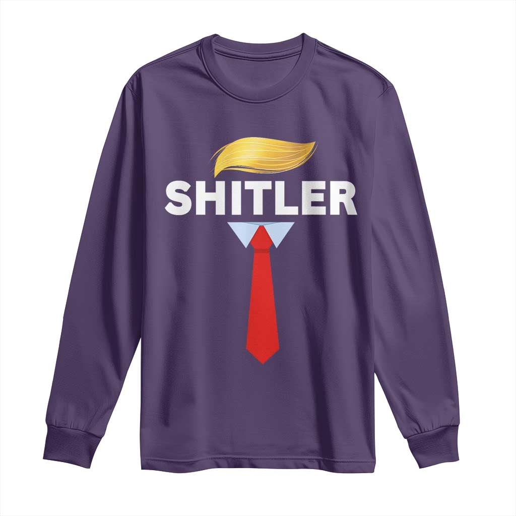 Funny Political Satire Long Sleeve Shirt Sarcastic Political Parody TS02 Purple Print Your Wear